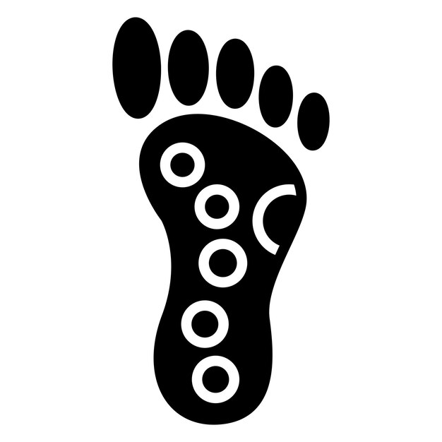 Diseño vectorial Reflexología Estilo del icono