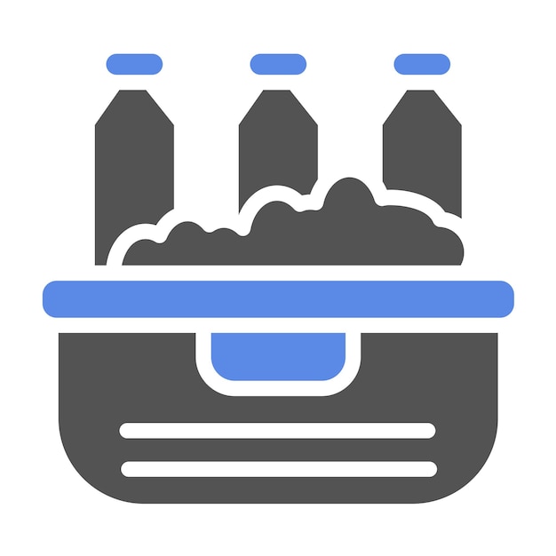 Diseño vectorial refrigerador de bebidas Estilo de icono