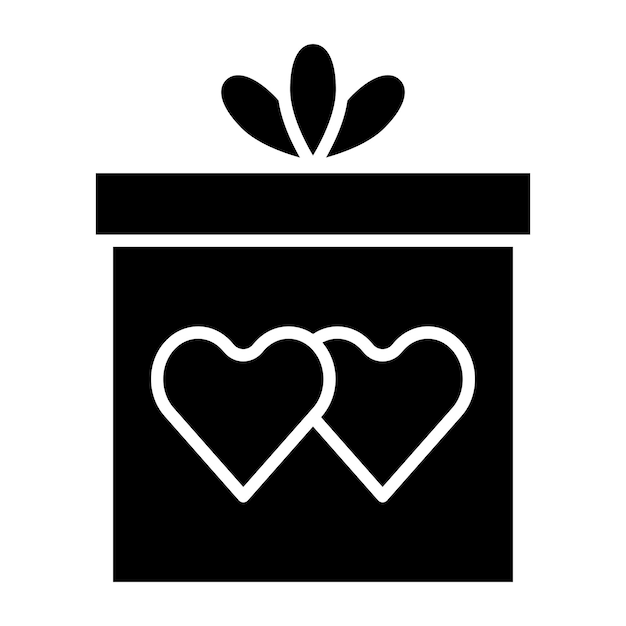 Diseño vectorial de regalo de bodas Estilo de icono