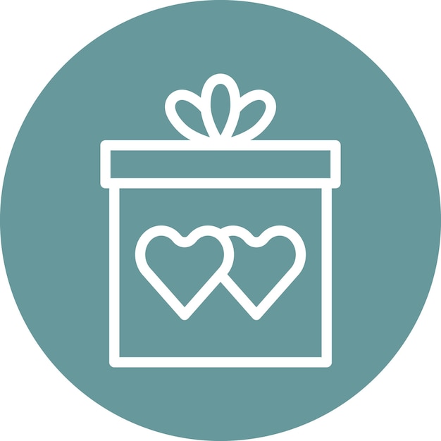 Diseño vectorial de regalo de bodas Estilo de icono