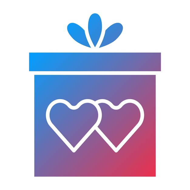 Diseño vectorial de regalo de bodas Estilo de icono