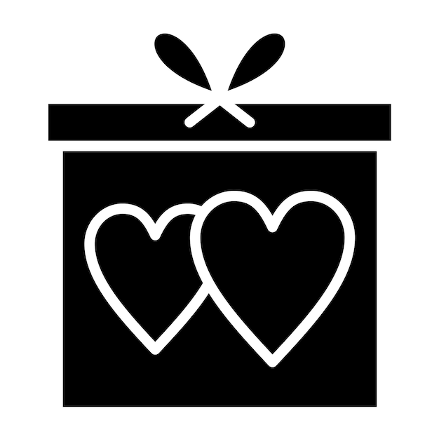 Diseño vectorial de regalo de bodas Estilo de icono