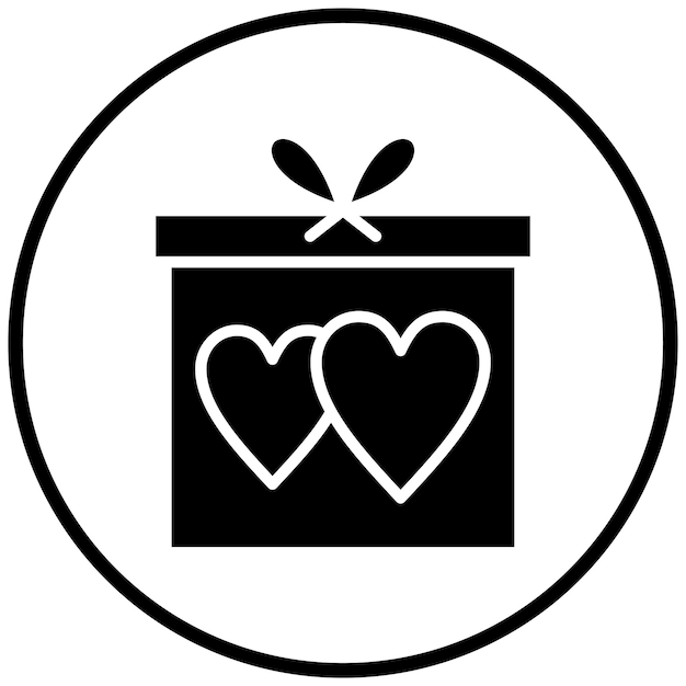 Diseño vectorial de regalo de bodas Estilo de icono