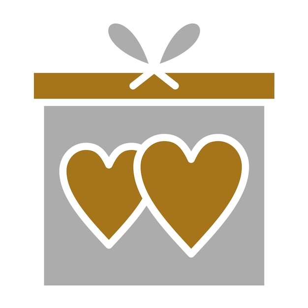Diseño vectorial de regalo de bodas Estilo de icono