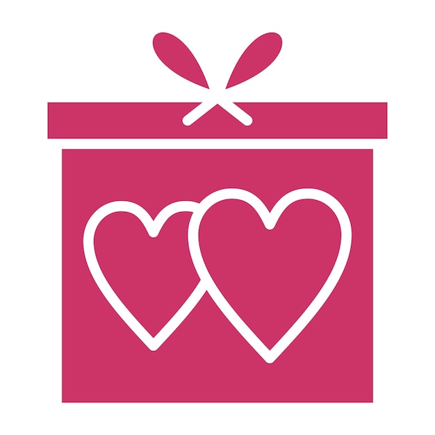 Diseño vectorial de regalo de bodas Estilo de icono