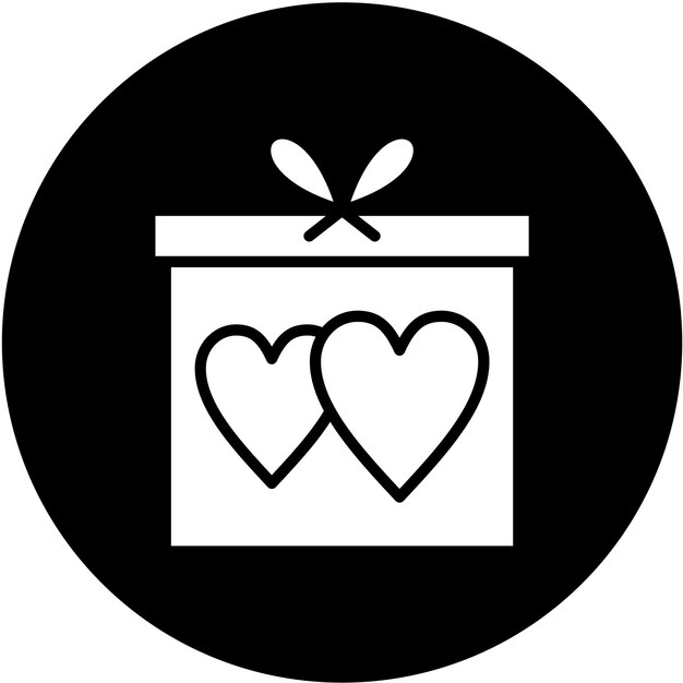 Diseño vectorial de regalo de bodas Estilo de icono