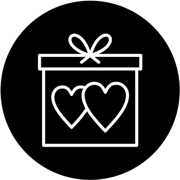 Diseño vectorial de regalo de bodas Estilo de icono