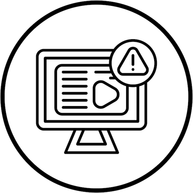Diseño vectorial Reglas de canal Estilo del icono