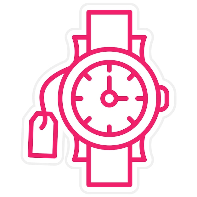 Diseño vectorial de relojes de pulsera Estilo del icono de venta