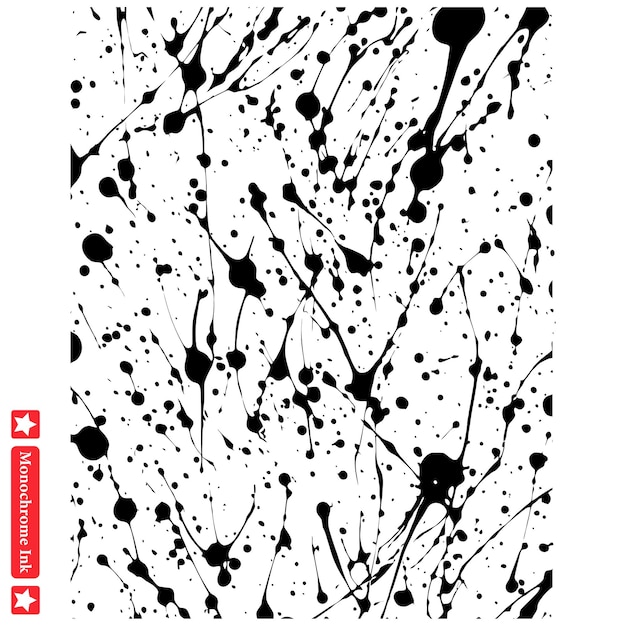 Diseño vectorial de remolino de tinta monocromática fluida para elementos gráficos fluidos