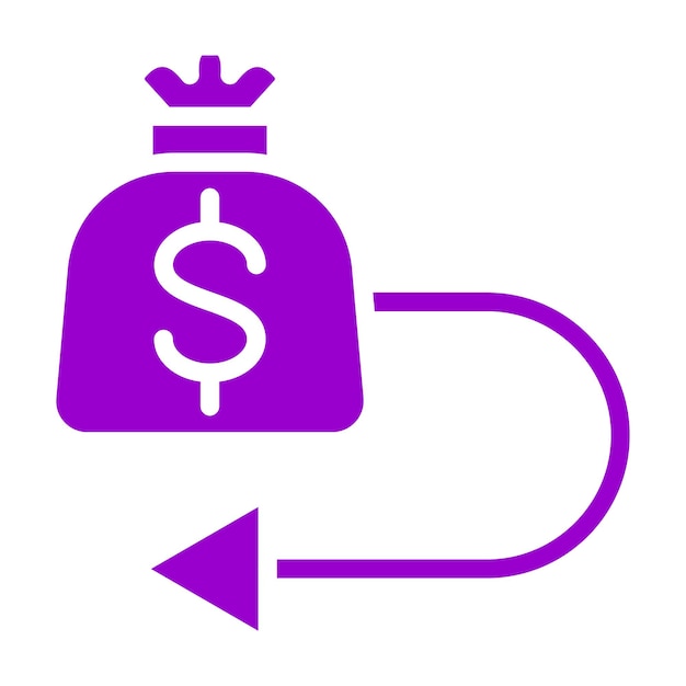 Diseño vectorial Rendimiento de los activos ROA Estilo del icono