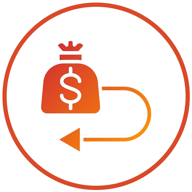 Diseño vectorial Rendimiento de los activos ROA Estilo del icono