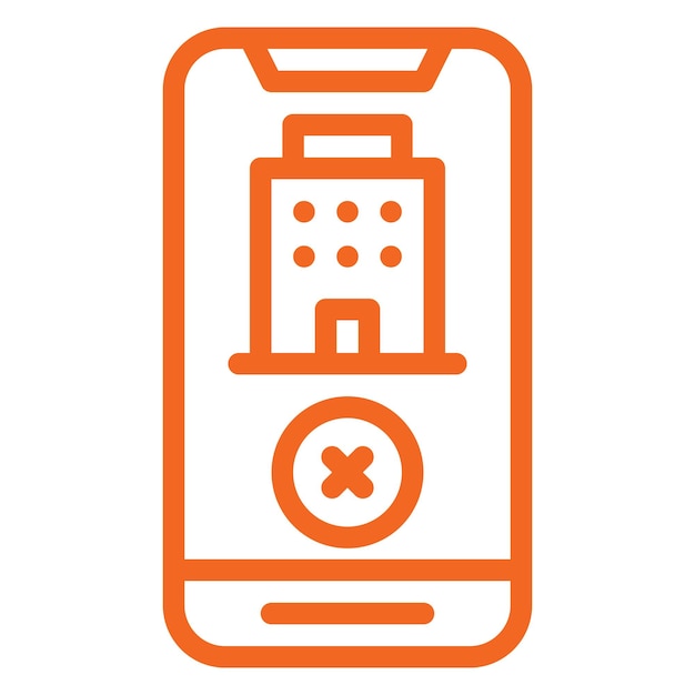 Diseño vectorial Reserva Cancelar el estilo del icono
