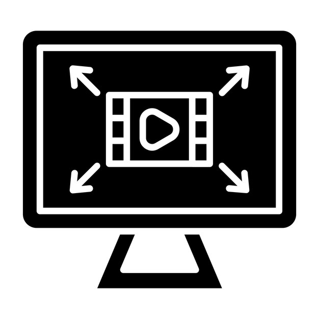 Diseño vectorial Resolución de pantalla Estilo del icono