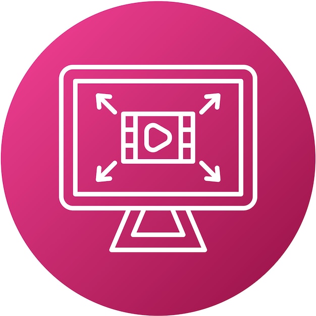Diseño vectorial Resolución de pantalla Estilo del icono