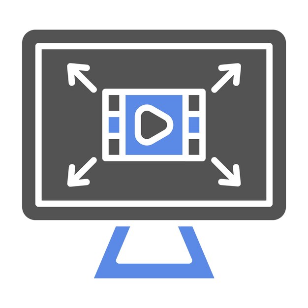 Diseño vectorial Resolución de pantalla Estilo del icono
