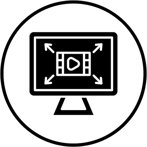 Diseño vectorial Resolución de pantalla Estilo del icono