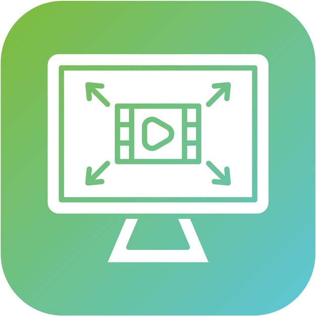 Diseño vectorial Resolución de pantalla Estilo del icono