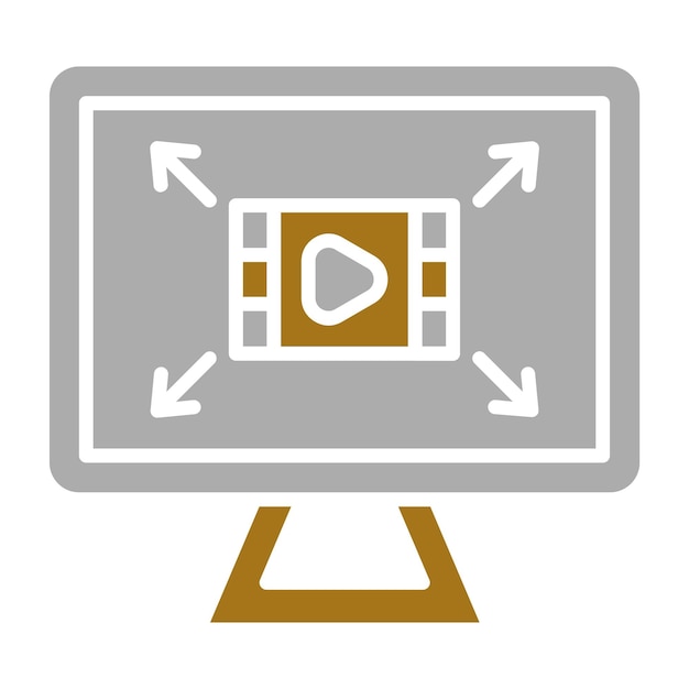 Diseño vectorial Resolución de pantalla Estilo del icono