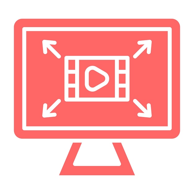 Diseño vectorial Resolución de pantalla Estilo del icono