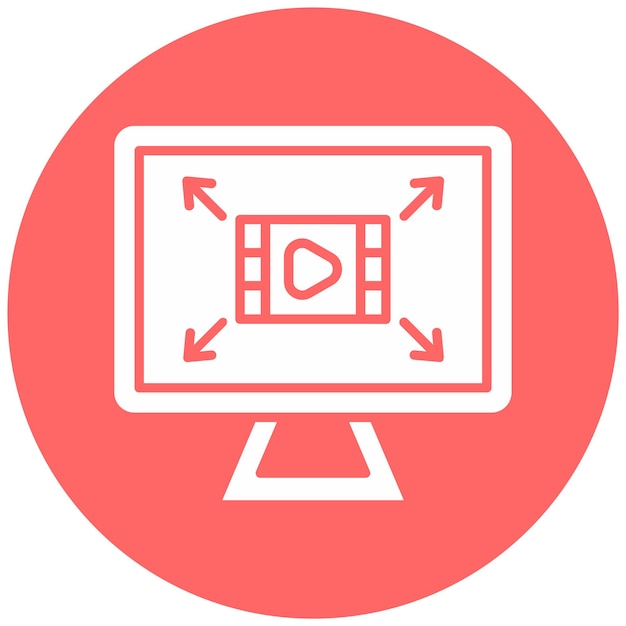 Diseño vectorial Resolución de pantalla Estilo del icono