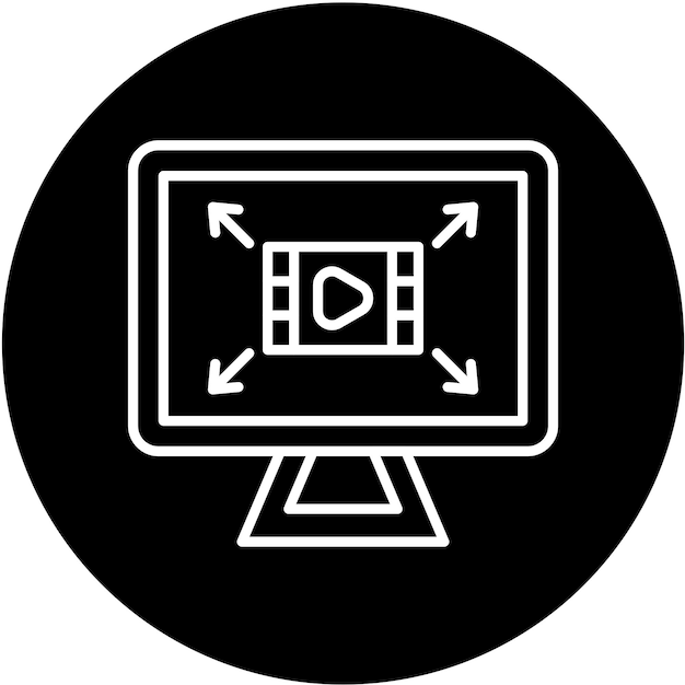 Diseño vectorial Resolución de pantalla Estilo del icono