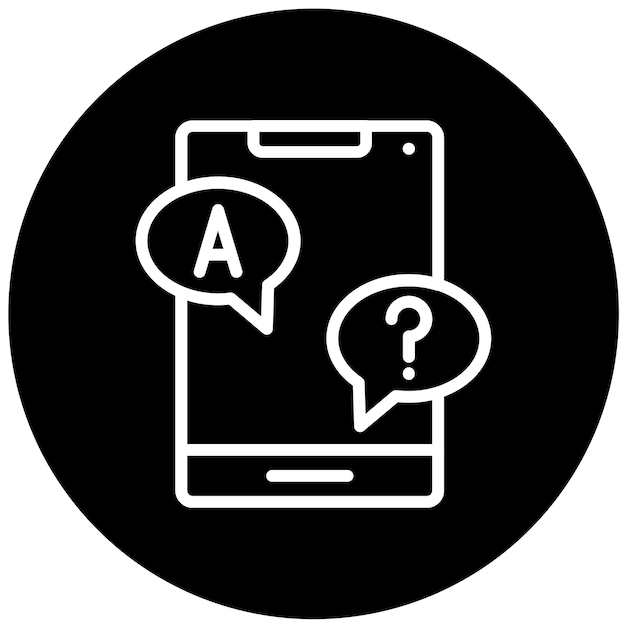 Diseño vectorial Respuesta Estilo del icono
