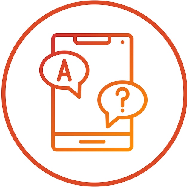 Diseño vectorial Respuesta Estilo del icono