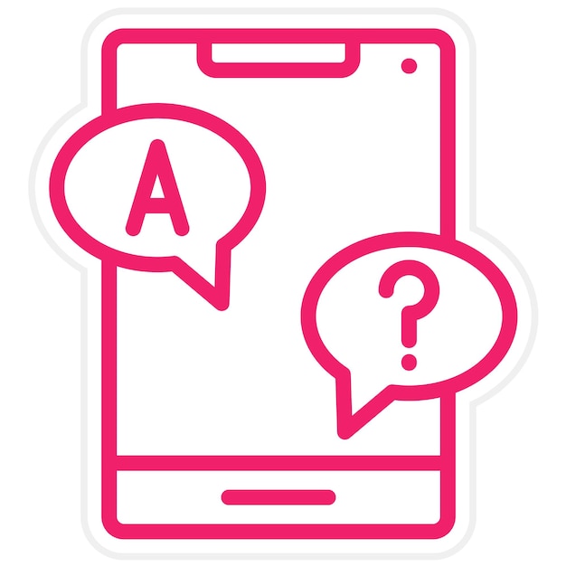 Diseño vectorial Respuesta Estilo del icono