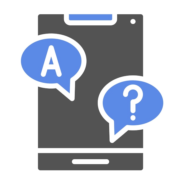 Diseño vectorial Respuesta Estilo del icono