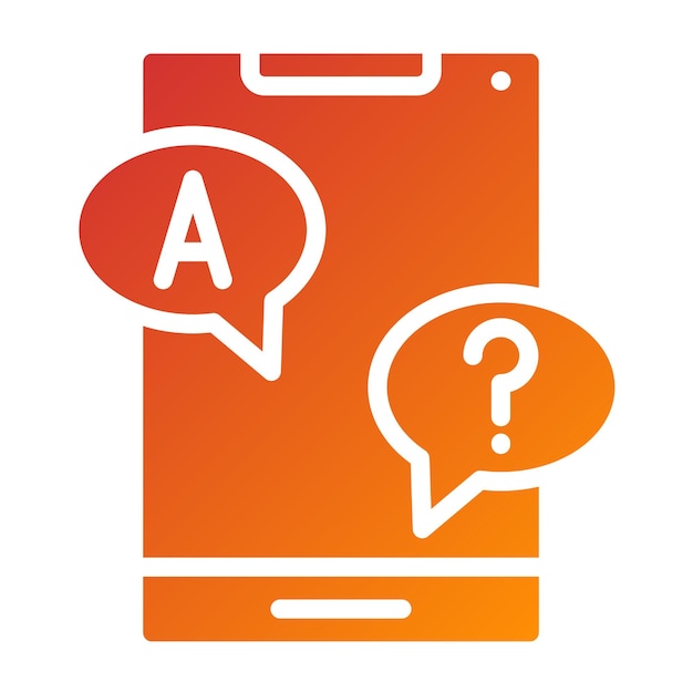Diseño vectorial Respuesta Estilo del icono