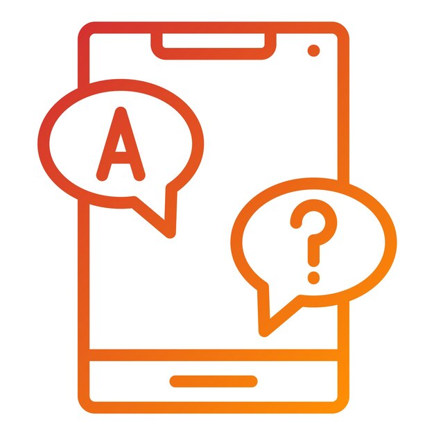 Diseño vectorial Respuesta Estilo del icono