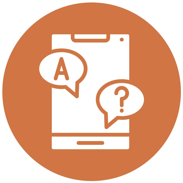 Diseño vectorial Respuesta Estilo del icono