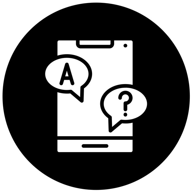 Diseño vectorial Respuesta Estilo del icono