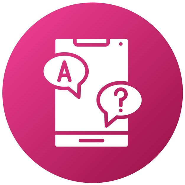 Diseño vectorial Respuesta Estilo del icono