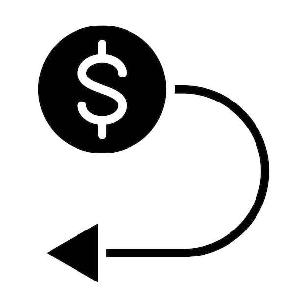Diseño vectorial Retorno de la inversión ROI Estilo de icono