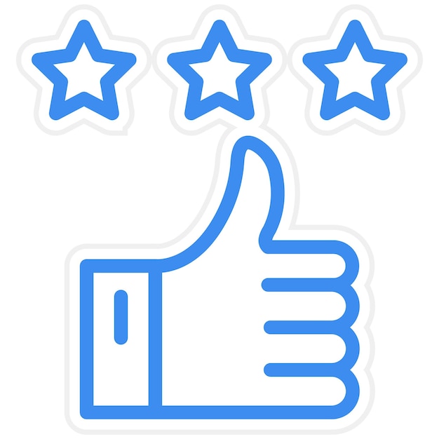 Diseño vectorial Reviews Estilo del icono