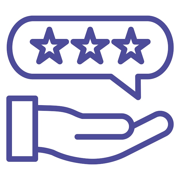 Diseño vectorial Reviews Estilo del icono