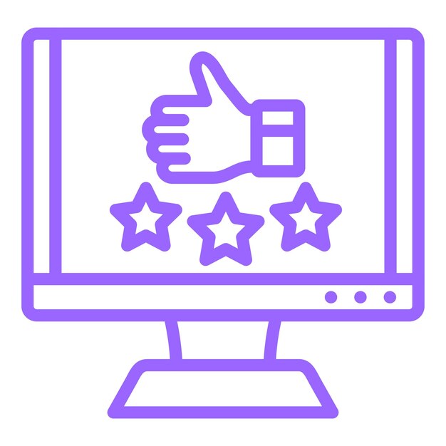 Diseño vectorial Reviews Estilo del icono