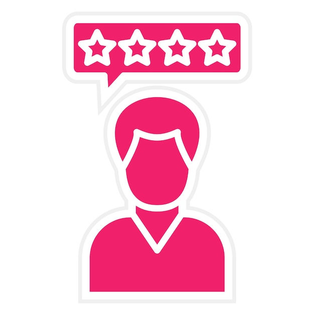 Diseño vectorial Reviews Estilo del icono