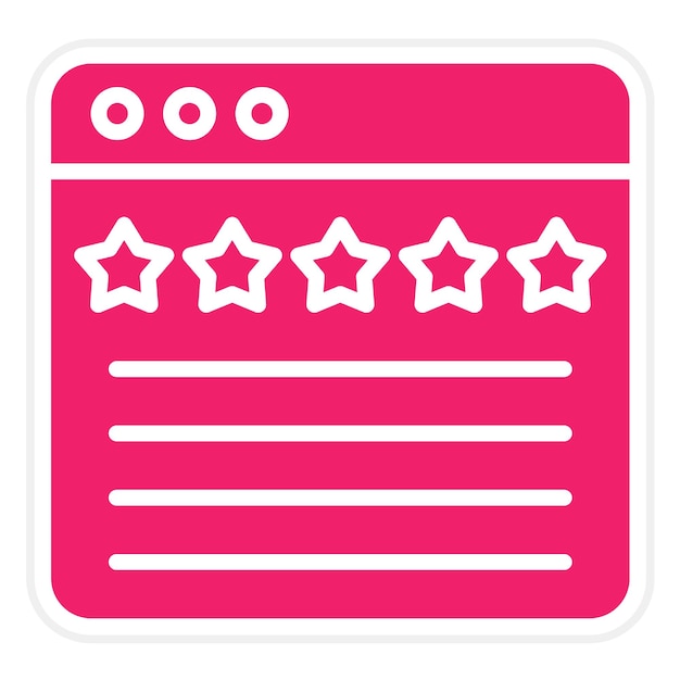 Diseño vectorial Reviews Estilo del icono
