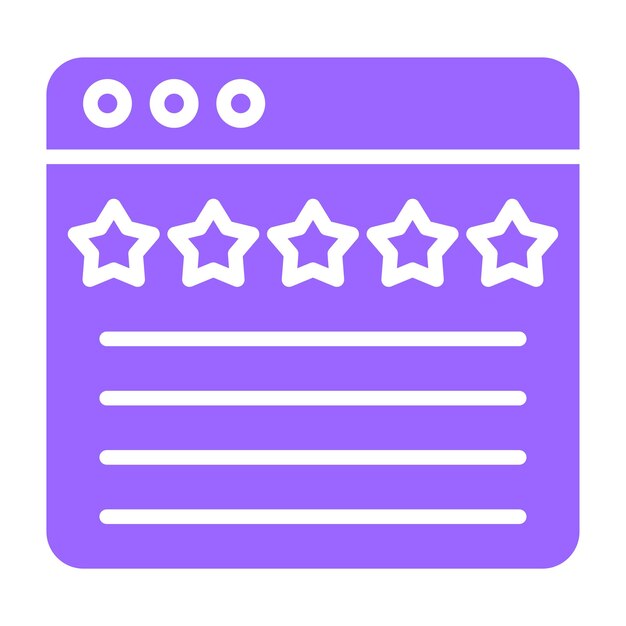Diseño vectorial Reviews Estilo del icono