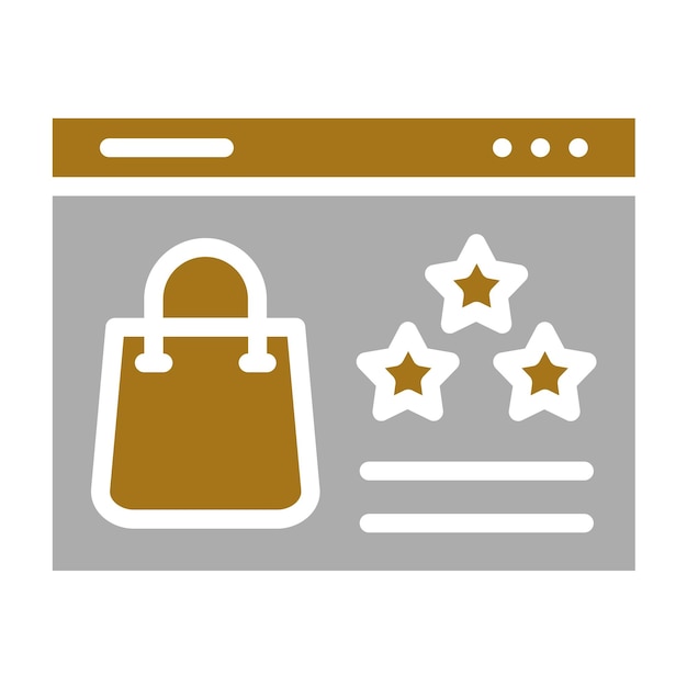 Diseño vectorial Reviews de productos Estilo de icono