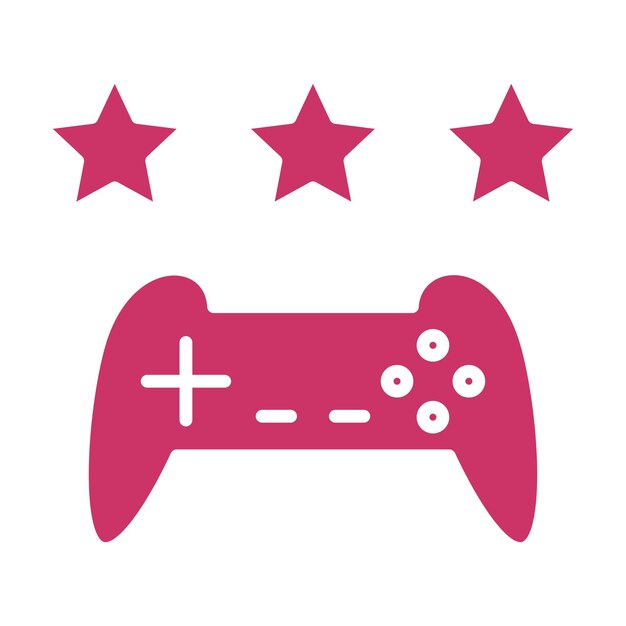 Diseño vectorial Revisión del juego Estilo del icono