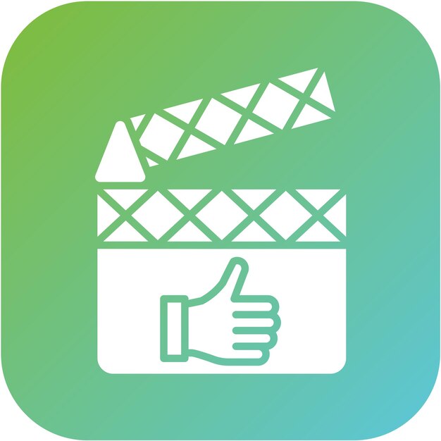 Diseño vectorial Revisión de películas Estilo de icono