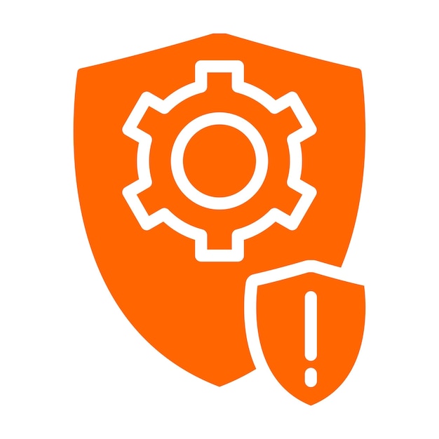 Diseño vectorial Riesgo Asegurar el estilo del icono