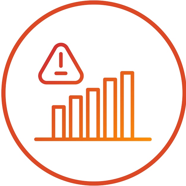 Diseño vectorial de riesgo Estilo del icono Sentinel