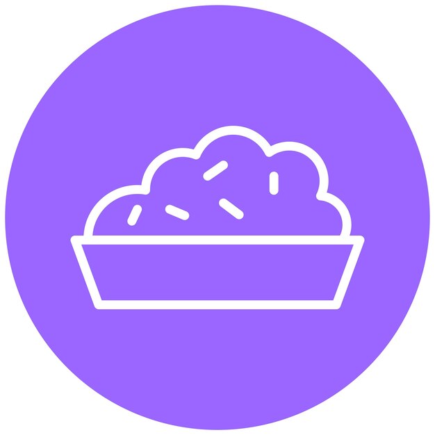Diseño vectorial Risotto Estilo del icono Ripple