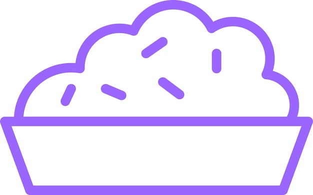 Diseño vectorial Risotto Estilo del icono Ripple