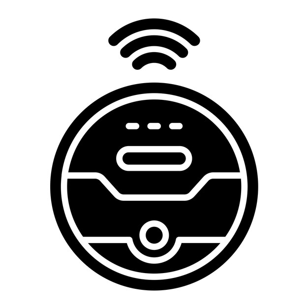 Diseño vectorial de robot estilo de icono de vacío